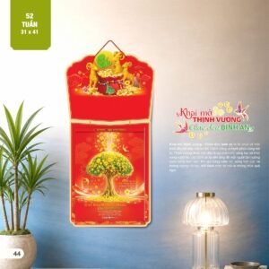 Lịch 52 Tuần 2027 AH Mẫu AH26 (13  x  14 cm) Ấn Phẩm Quà Tặng Đại Hội & Hội Nghị in logo doanh nghiệp quà tặng Tết tại Quà Tặng Đại Hội VN