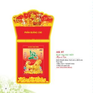 Lịch Bloc Đại Đặc Biệt 2027 AK Mẫu AK07 (29 x 41 cm) Ấn Phẩm Quà Tặng Đại Hội & Hội Nghị in logo doanh nghiệp quà tặng Tết tại Quà Tặng Đại Hội VN