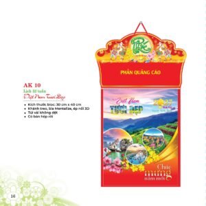 Lịch 52 Tuần 2027 AK Mẫu AK10 (28  x  202 cm) Ấn Phẩm Quà Tặng Đại Hội & Hội Nghị in logo doanh nghiệp quà tặng Tết tại Quà Tặng Đại Hội VN