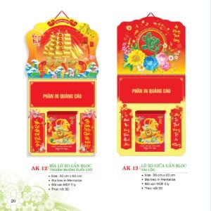 Lịch Treo Tường Lò Xo 2027 AK Mẫu AK15 (40 x 60 cm) Ấn Phẩm Quà Tặng Đại Hội & Hội Nghị in logo doanh nghiệp quà tặng Tết tại Quà Tặng Đại Hội VN