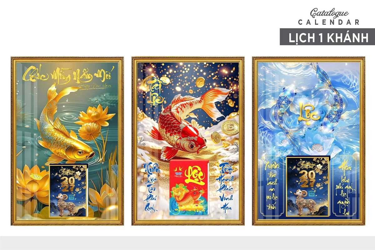 Lịch Bìa Lamina 40x60cm Ba Nhất 2027 BN245 Ấn Phẩm Quà Tặng Đại Hội & Hội Nghị