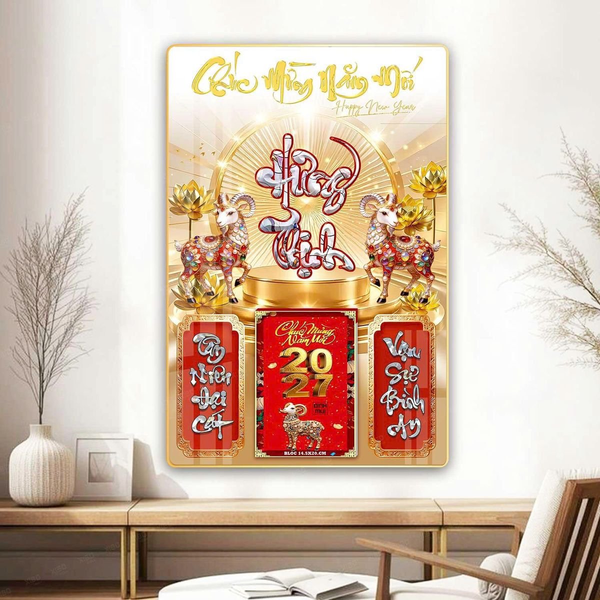 Lịch Bìa Lamina 40x60cm Ba Nhất 2027 BN309 Ấn Phẩm Quà Tặng Đại Hội & Hội Nghị