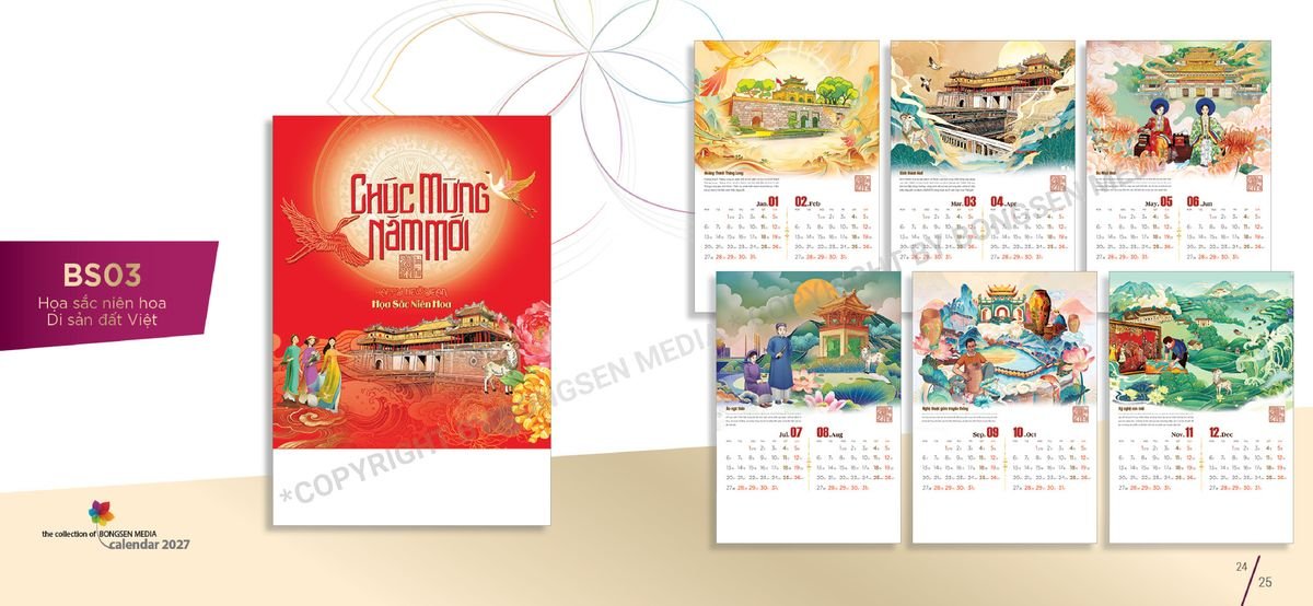 Lịch Bloc Siêu Cực Đại 2027 BS13 Ấn Phẩm Quà Tặng Đại Hội & Hội Nghị