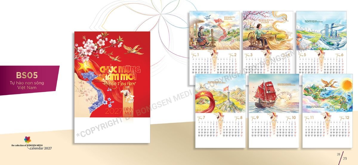 Lịch Bloc Siêu Cực Đại 2027 BS15 Ấn Phẩm Quà Tặng Đại Hội & Hội Nghị
