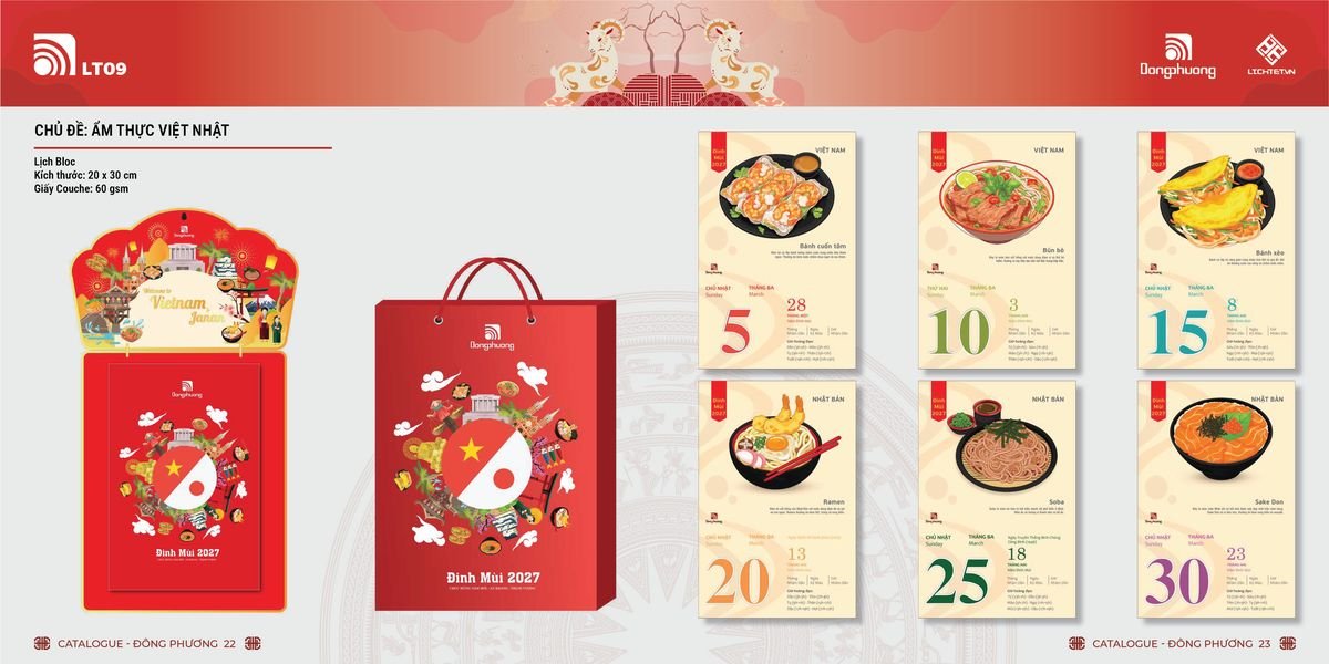 Lịch Bloc ĐP 2027 DP10 Ấn Phẩm Quà Tặng Đại Hội & Hội Nghị