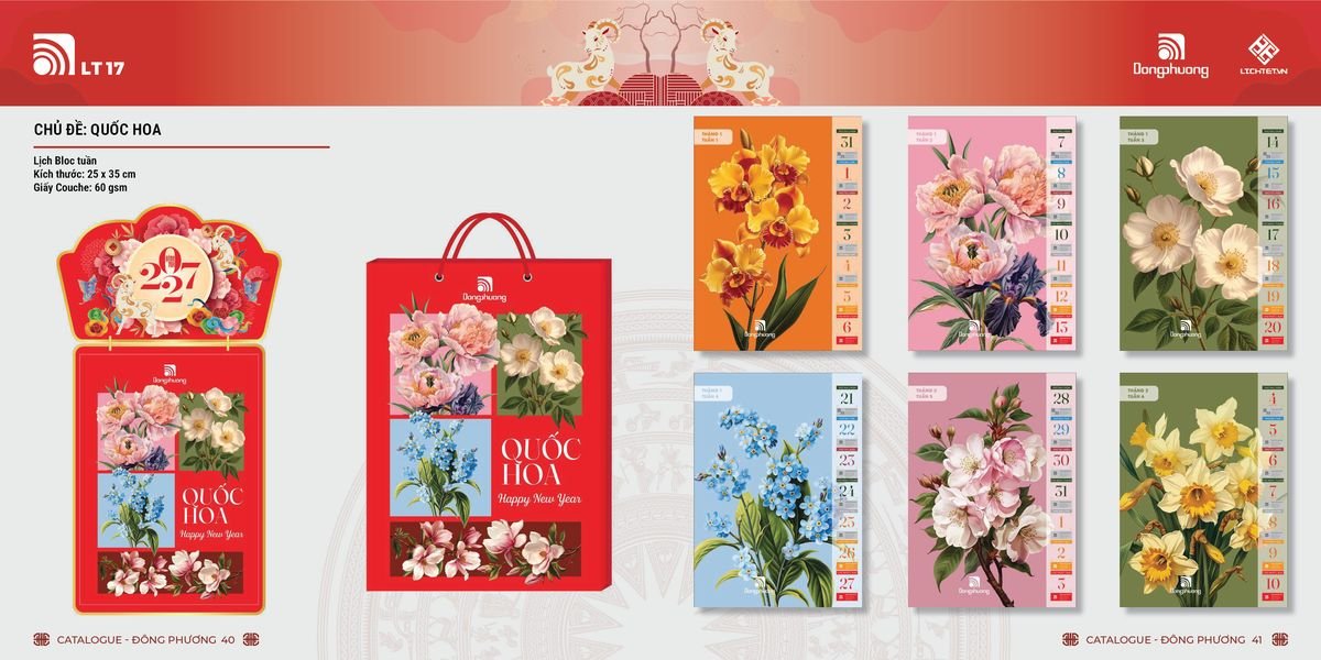 Lịch Bloc ĐP 2027 DP19 Ấn Phẩm Quà Tặng Đại Hội & Hội Nghị