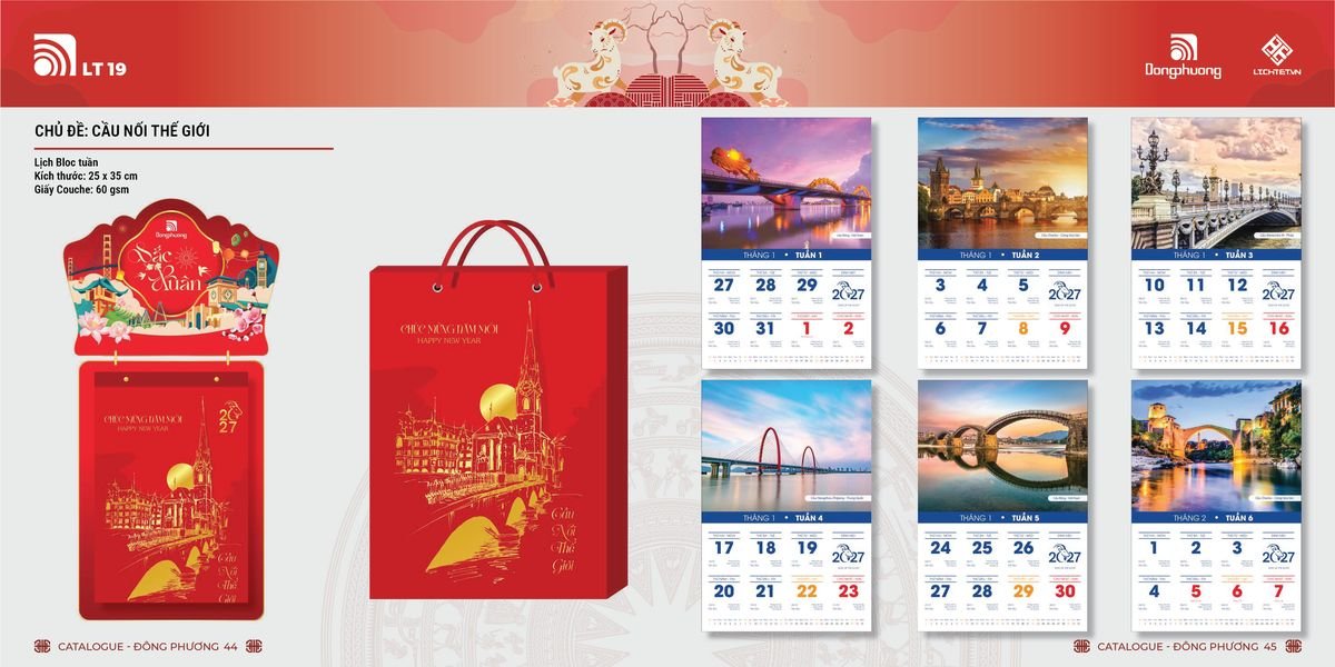 Lịch Bloc ĐP 2027 DP21 Ấn Phẩm Quà Tặng Đại Hội & Hội Nghị