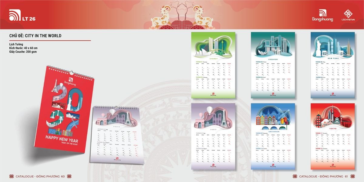 Lịch Bloc ĐP 2027 DP29 Ấn Phẩm Quà Tặng Đại Hội & Hội Nghị