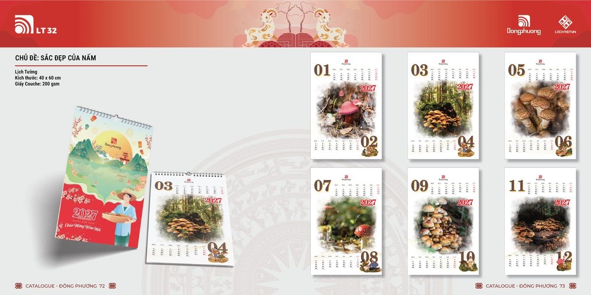Lịch Bloc ĐP 2027 DP35 Ấn Phẩm Quà Tặng Đại Hội & Hội Nghị