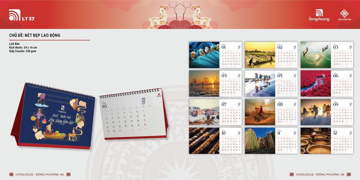 Lịch Bloc ĐP 2027 DP41 Ấn Phẩm Quà Tặng Đại Hội & Hội Nghị