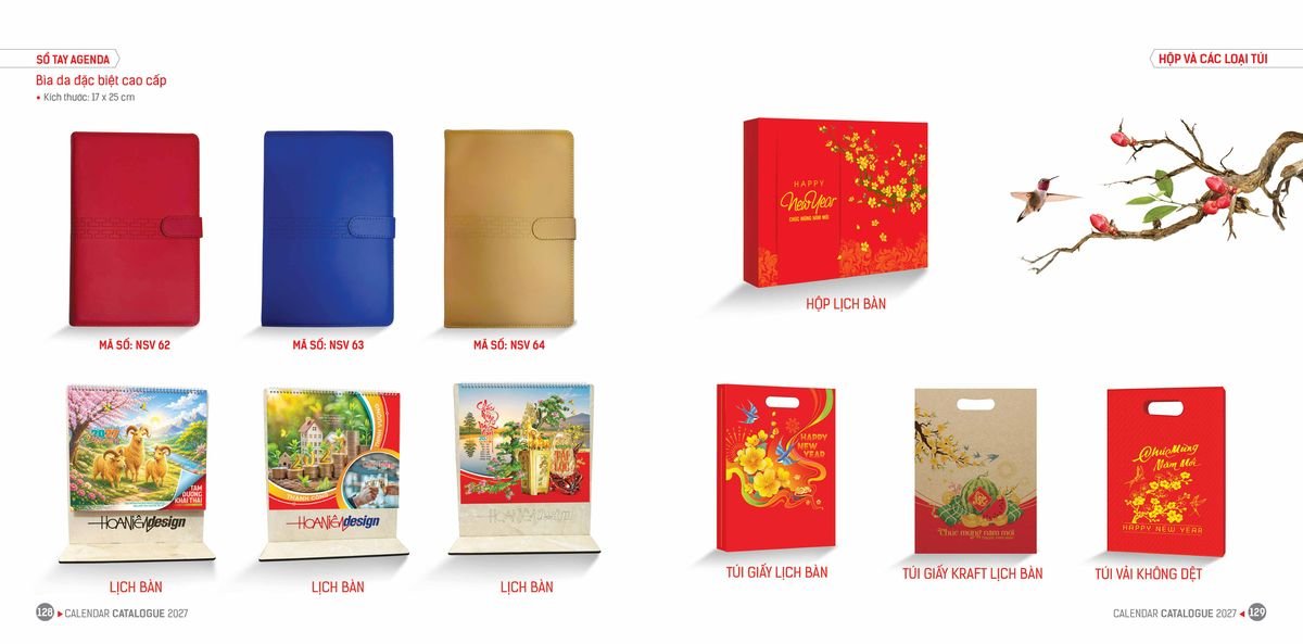 Lịch Bloc Hoa Niên 2027 Đông Phương DPHN63 Ấn Phẩm Quà Tặng Đại Hội & Hội Nghị