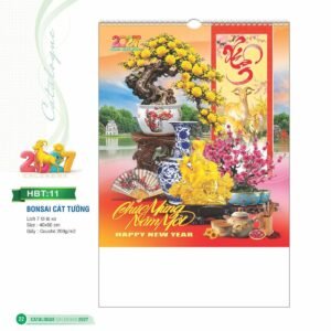 Lịch Bloc 2027 HBT Mẫu HBT11 (29 x 41 cm) Ấn Phẩm Quà Tặng Đại Hội & Hội Nghị in logo doanh nghiệp quà tặng Tết tại Quà Tặng Đại Hội VN