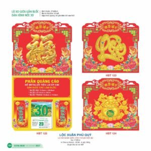 Lịch Treo Tường Lò Xo 2027 HBT Mẫu HBT122 (37 x 68cm) Ấn Phẩm Quà Tặng Đại Hội & Hội Nghị in logo doanh nghiệp quà tặng Tết tại Quà Tặng Đại Hội VN