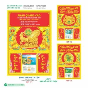 Lịch Bìa Treo 2027 HBT Mẫu HBT171 (15 x 19cm) Ấn Phẩm Quà Tặng Đại Hội & Hội Nghị in logo doanh nghiệp quà tặng Tết tại Quà Tặng Đại Hội VN