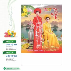 Lịch Bloc 2027 HBT Mẫu HBT19 (29 x 41 cm) Ấn Phẩm Quà Tặng Đại Hội & Hội Nghị in logo doanh nghiệp quà tặng Tết tại Quà Tặng Đại Hội VN