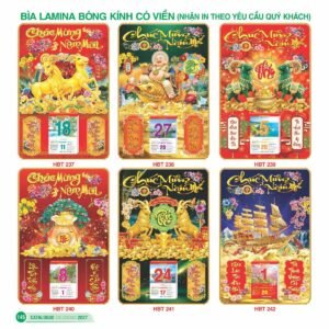 Lịch Bìa Treo 2027 HBT Mẫu HBT237 (29 x 41 cm) Ấn Phẩm Quà Tặng Đại Hội & Hội Nghị in logo doanh nghiệp quà tặng Tết tại Quà Tặng Đại Hội VN