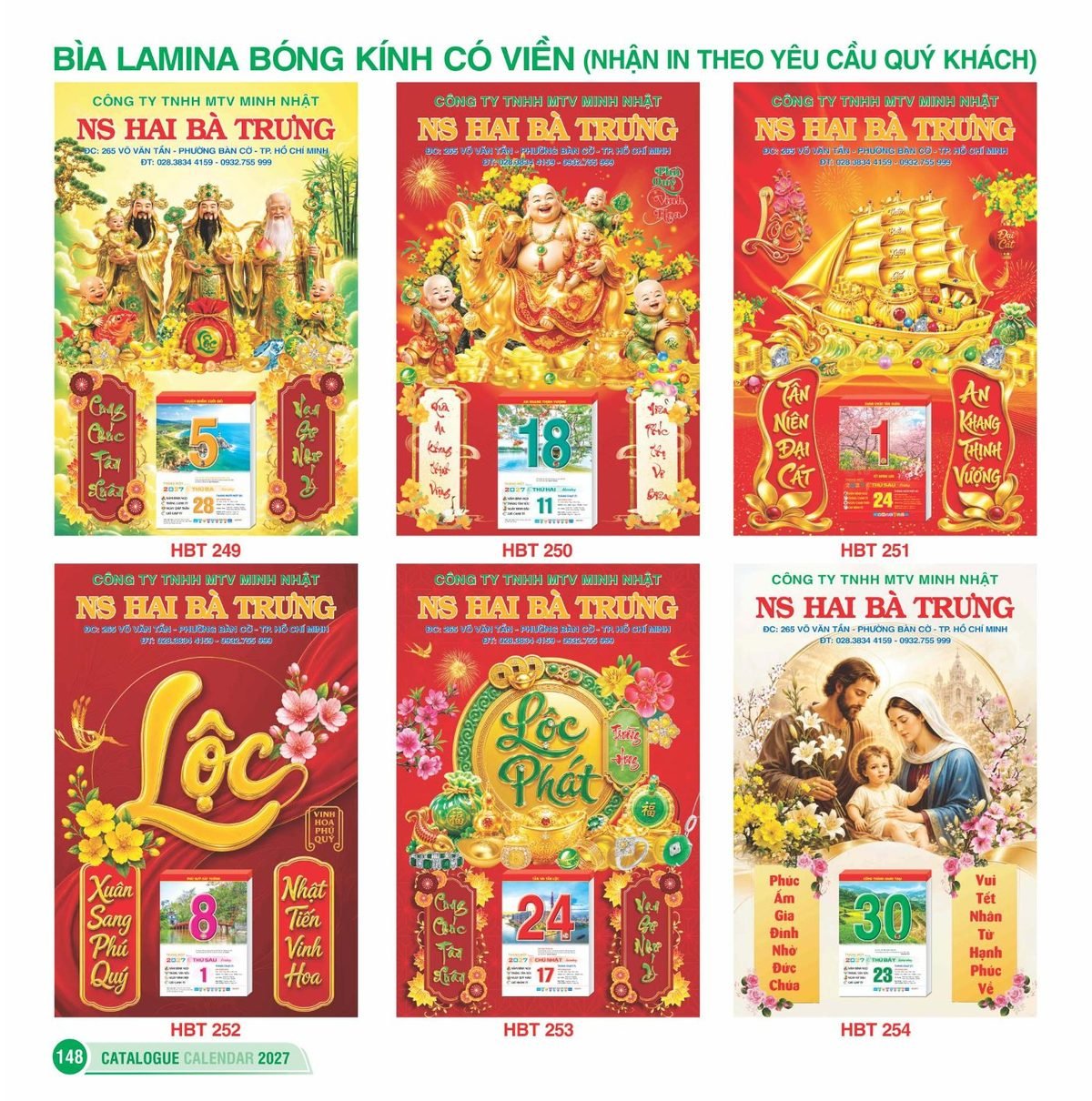 Lịch Bìa Treo 2027 HBT Mẫu HBT249 (48 x 78 cm) Ấn Phẩm Quà Tặng Đại Hội & Hội Nghị Lịch Bìa Treo 2027 HBT Mẫu HBT249 (48 x 78 cm) Ấn Phẩm Quà Tặng Đại Hội & Hội Nghị in logo doanh nghiệp quà tặng Tết tại Quà Tặng Đại Hội VN