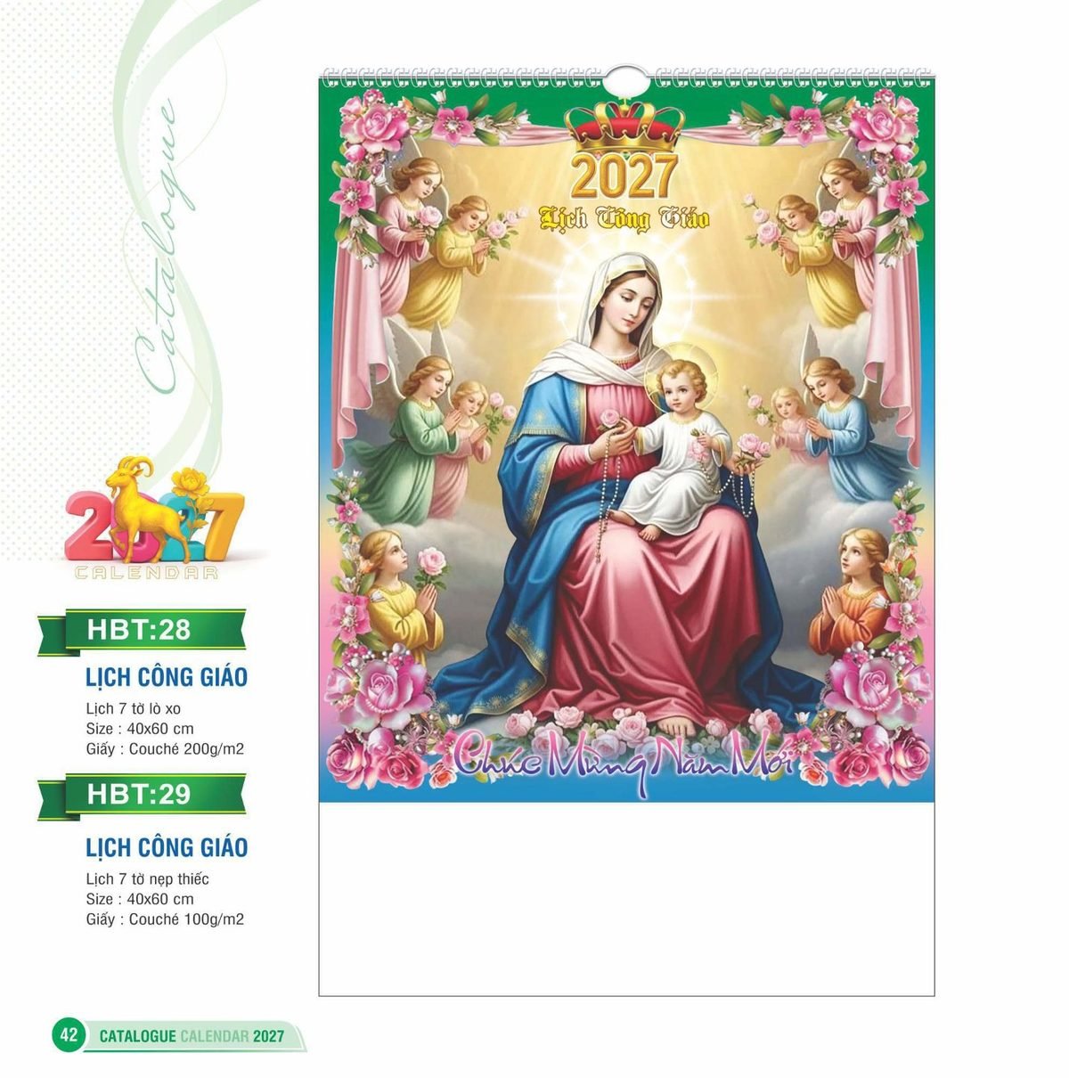Lịch Treo Tường Lò Xo 2027 HBT Mẫu HBT29 (40 x 60cm) Ấn Phẩm Quà Tặng Đại Hội & Hội Nghị Lịch Treo Tường Lò Xo 2027 HBT Mẫu HBT29 (40 x 60cm) Ấn Phẩm Quà Tặng Đại Hội & Hội Nghị in logo doanh nghiệp quà tặng Tết tại Quà Tặng Đại Hội VN