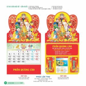 Lịch Treo Tường Lò Xo 2027 HBT Mẫu HBT86B (37 x 68cm) Ấn Phẩm Quà Tặng Đại Hội & Hội Nghị in logo doanh nghiệp quà tặng Tết tại Quà Tặng Đại Hội VN