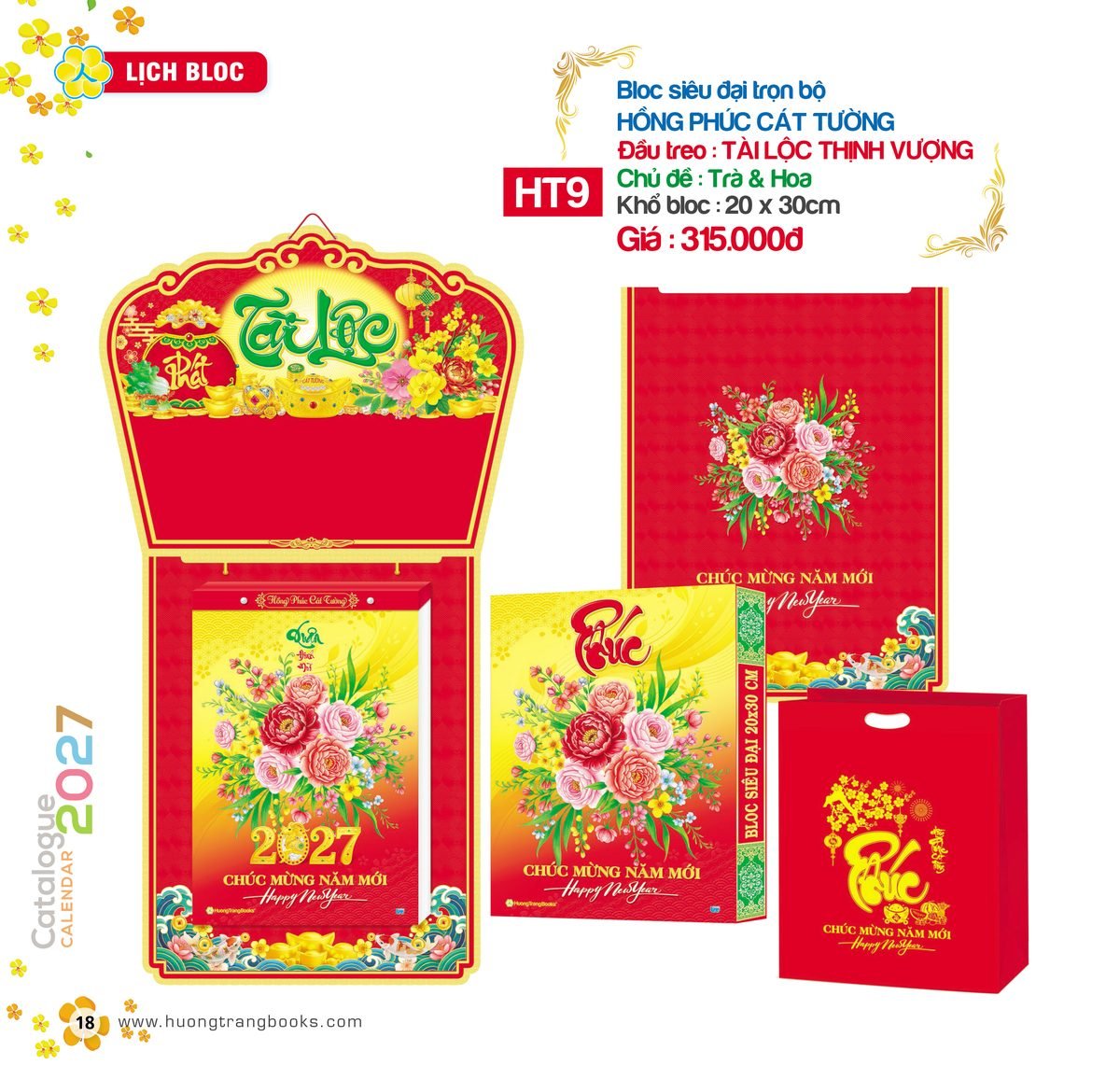 Lịch Bloc Siêu Đại 2027 HT Mẫu HT9 (20 x 30cm) Ấn Phẩm Quà Tặng Đại Hội & Hội Nghị Lịch Bloc Siêu Đại 2027 HT Mẫu HT9 (20 x 30cm) Ấn Phẩm Quà Tặng Đại Hội & Hội Nghị in logo doanh nghiệp quà tặng Tết tại Quà Tặng Đại Hội VN
