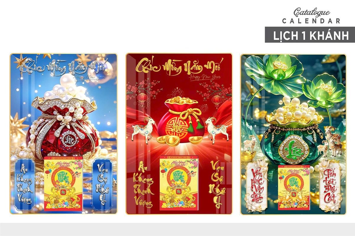 Lịch Gỗ Lamina Cao Cấp 40x60cm 2027 LM406_024 - Quà Tặng Đại Hội