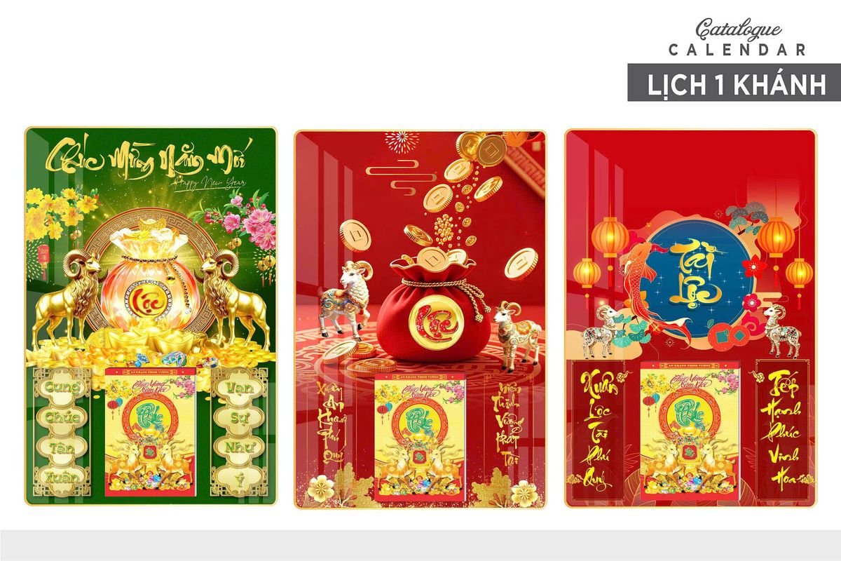 Lịch Gỗ Lamina Cao Cấp 40x60cm 2027 LM406_027 - Quà Tặng Đại Hội