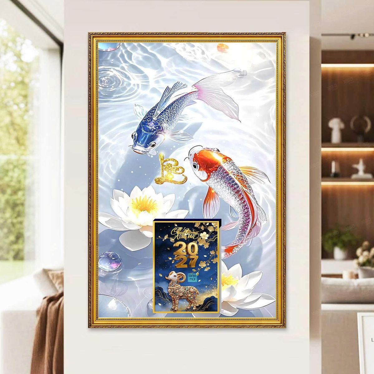 Lịch Gỗ Lamina Cao Cấp 40x60cm 2027 LM406_061 - Quà Tặng Đại Hội
