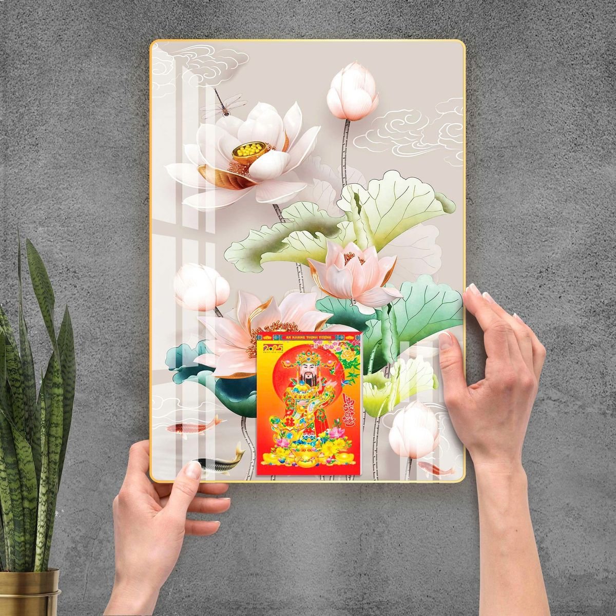 Lịch Gỗ Lamina Cao Cấp 40x60cm 2027 LM406_092 - Quà Tặng Đại Hội