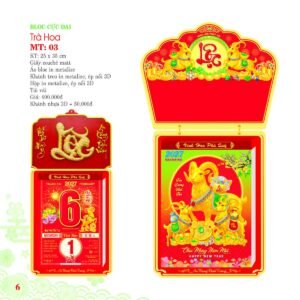 Lịch Bloc Cực Đại 2027 MT Mẫu MT03 (25 x 35cm) Ấn Phẩm Quà Tặng Đại Hội & Hội Nghị in logo doanh nghiệp quà tặng Tết tại Quà Tặng Đại Hội VN