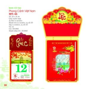 Lịch Bloc Cực Đại 2027 MT Mẫu MT05 (25 x 35cm) Ấn Phẩm Quà Tặng Đại Hội & Hội Nghị in logo doanh nghiệp quà tặng Tết tại Quà Tặng Đại Hội VN