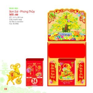 Lịch Bloc 2027 MT Mẫu MT09 (29 x 41 cm) Ấn Phẩm Quà Tặng Đại Hội & Hội Nghị in logo doanh nghiệp quà tặng Tết tại Quà Tặng Đại Hội VN