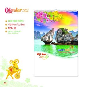 Lịch Treo Tường Lò Xo 2027 MT Mẫu MT16 (40 x 60cm) Ấn Phẩm Quà Tặng Đại Hội & Hội Nghị in logo doanh nghiệp quà tặng Tết tại Quà Tặng Đại Hội VN