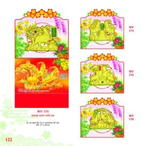 Lịch Treo Tường Lò Xo 2027 MT Mẫu MT176 (37 x 68cm) Ấn Phẩm Quà Tặng Đại Hội & Hội Nghị in logo doanh nghiệp quà tặng Tết tại Quà Tặng Đại Hội VN