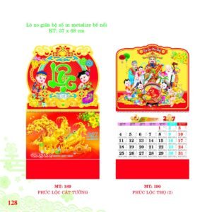 Lịch Treo Tường Lò Xo 2027 MT Mẫu MT189 (37 x 68cm) Ấn Phẩm Quà Tặng Đại Hội & Hội Nghị in logo doanh nghiệp quà tặng Tết tại Quà Tặng Đại Hội VN