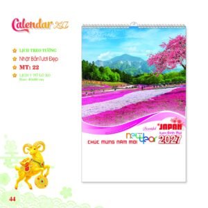 Lịch Treo Tường Lò Xo 2027 MT Mẫu MT22 (40 x 60cm) Ấn Phẩm Quà Tặng Đại Hội & Hội Nghị in logo doanh nghiệp quà tặng Tết tại Quà Tặng Đại Hội VN