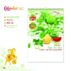Lịch Treo Tường Lò Xo 2027 MT Mẫu MT33 (40 x 60cm) Ấn Phẩm Quà Tặng Đại Hội & Hội Nghị in logo doanh nghiệp quà tặng Tết tại Quà Tặng Đại Hội VN