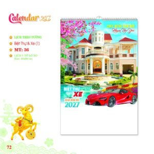 Lịch Treo Tường Lò Xo 2027 MT Mẫu MT36 (40 x 60cm) Ấn Phẩm Quà Tặng Đại Hội & Hội Nghị in logo doanh nghiệp quà tặng Tết tại Quà Tặng Đại Hội VN