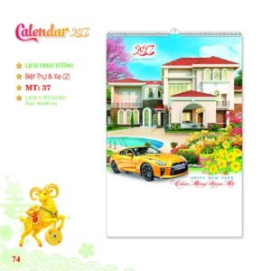 Lịch Treo Tường Lò Xo 2027 MT Mẫu MT37 (40 x 60cm) Ấn Phẩm Quà Tặng Đại Hội & Hội Nghị in logo doanh nghiệp quà tặng Tết tại Quà Tặng Đại Hội VN