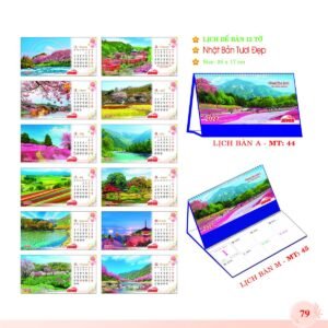 Lịch Để Bàn 2027 MT Mẫu MT45 (24 x 17cm) Ấn Phẩm Quà Tặng Đại Hội & Hội Nghị in logo doanh nghiệp quà tặng Tết tại Quà Tặng Đại Hội VN