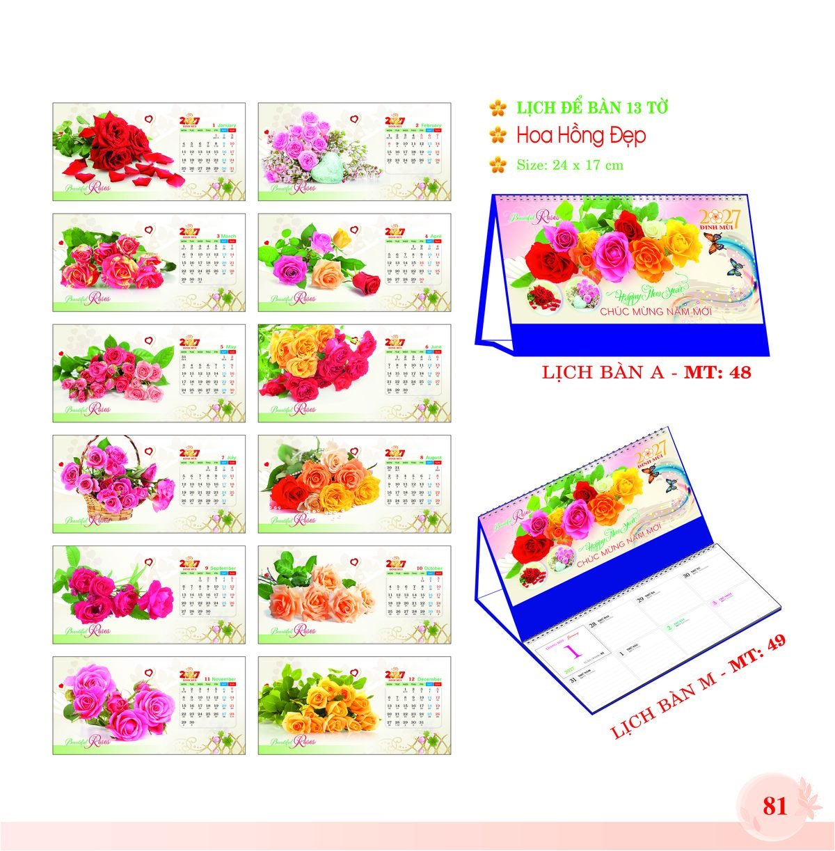 Lịch Để Bàn 2027 MT Mẫu MT49 (24 x 17cm) Ấn Phẩm Quà Tặng Đại Hội & Hội Nghị Lịch Để Bàn 2027 MT Mẫu MT49 (24 x 17cm) Ấn Phẩm Quà Tặng Đại Hội & Hội Nghị in logo doanh nghiệp quà tặng Tết tại Quà Tặng Đại Hội VN