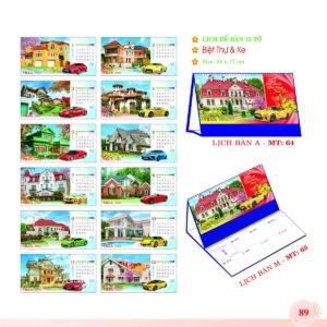 Lịch Để Bàn 2027 MT Mẫu MT65 (24 x 17cm) Ấn Phẩm Quà Tặng Đại Hội & Hội Nghị in logo doanh nghiệp quà tặng Tết tại Quà Tặng Đại Hội VN
