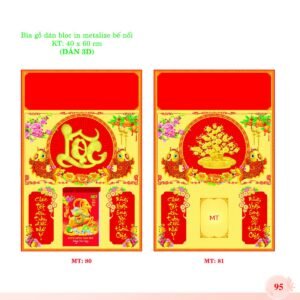 Bìa Lò Xo Dán Bloc 2027 MT Mẫu MT81 (40 x 60cm) Ấn Phẩm Quà Tặng Đại Hội & Hội Nghị in logo doanh nghiệp quà tặng Tết tại Quà Tặng Đại Hội VN