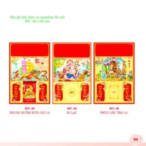 Bìa Lò Xo Dán Bloc 2027 MT Mẫu MT88 (40 x 60cm) Ấn Phẩm Quà Tặng Đại Hội & Hội Nghị in logo doanh nghiệp quà tặng Tết tại Quà Tặng Đại Hội VN