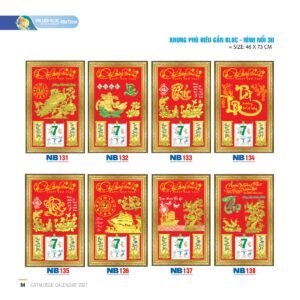 Lịch Bloc 2027 NB Mẫu NB136 (46 x 73cm) Ấn Phẩm Quà Tặng Đại Hội & Hội Nghị in logo doanh nghiệp quà tặng Tết tại Quà Tặng Đại Hội VN