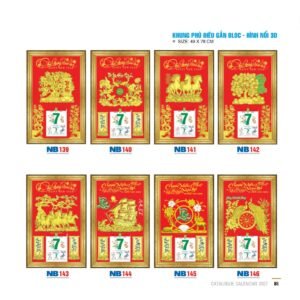 Lịch Bloc 2027 NB Mẫu NB146 (49  x  78 cm) Ấn Phẩm Quà Tặng Đại Hội & Hội Nghị in logo doanh nghiệp quà tặng Tết tại Quà Tặng Đại Hội VN