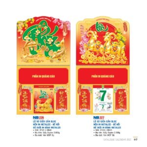 Lịch Treo Tường Lò Xo 2027 NB Mẫu NB226 (40 x 60 cm) Ấn Phẩm Quà Tặng Đại Hội & Hội Nghị in logo doanh nghiệp quà tặng Tết tại Quà Tặng Đại Hội VN