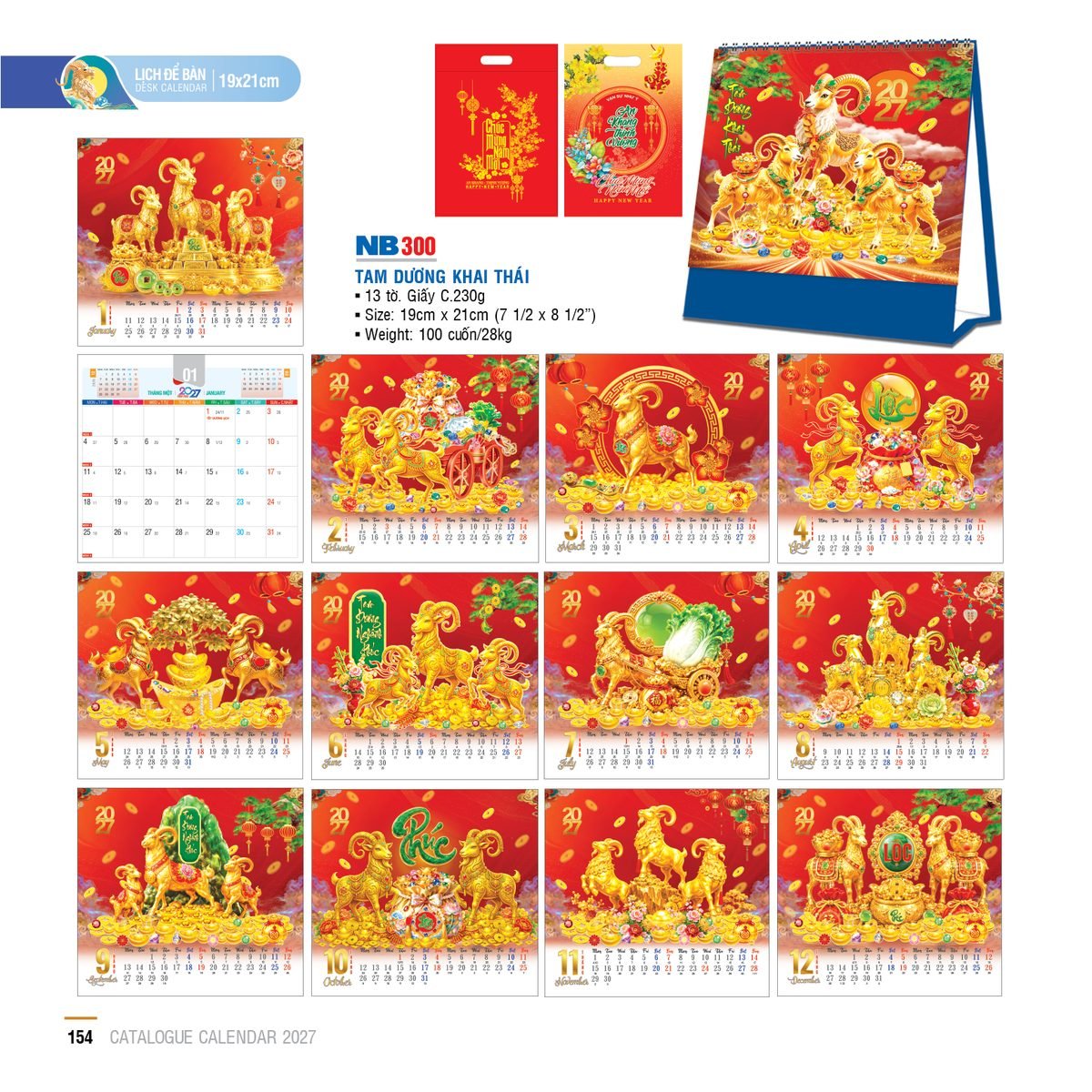 Lịch Để Bàn 2027 NB Mẫu NB300 (19 x 21cm) Ấn Phẩm Quà Tặng Đại Hội & Hội Nghị Lịch Để Bàn 2027 NB Mẫu NB300 (19 x 21cm) Ấn Phẩm Quà Tặng Đại Hội & Hội Nghị in logo doanh nghiệp quà tặng Tết tại Quà Tặng Đại Hội VN