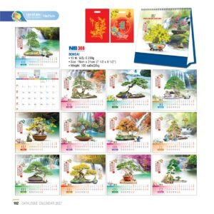 Lịch Bloc 2027 NB Mẫu NB308 (19 x 21cm) Ấn Phẩm Quà Tặng Đại Hội & Hội Nghị in logo doanh nghiệp quà tặng Tết tại Quà Tặng Đại Hội VN