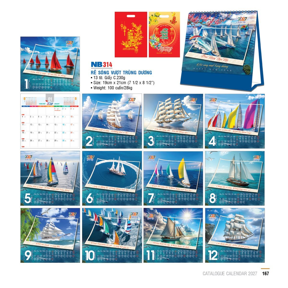 Lịch Bloc 2027 NB Mẫu NB314 (31 x 202 cm) Ấn Phẩm Quà Tặng Đại Hội & Hội Nghị Lịch Bloc 2027 NB Mẫu NB314 (31 x 202 cm) Ấn Phẩm Quà Tặng Đại Hội & Hội Nghị in logo doanh nghiệp quà tặng Tết tại Quà Tặng Đại Hội VN