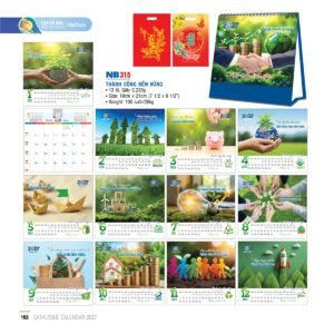 Lịch Bloc 2027 NB Mẫu NB315 (19 x 21cm) Ấn Phẩm Quà Tặng Đại Hội & Hội Nghị in logo doanh nghiệp quà tặng Tết tại Quà Tặng Đại Hội VN